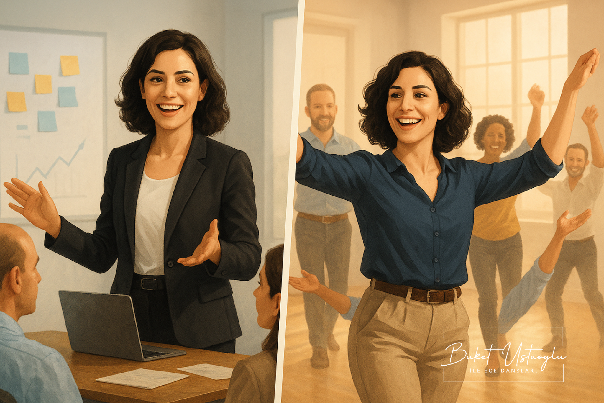 Kurumsal danışmanlık ve ekip içi uygulamalı program sahnesi – Buket Ustaoğlu

